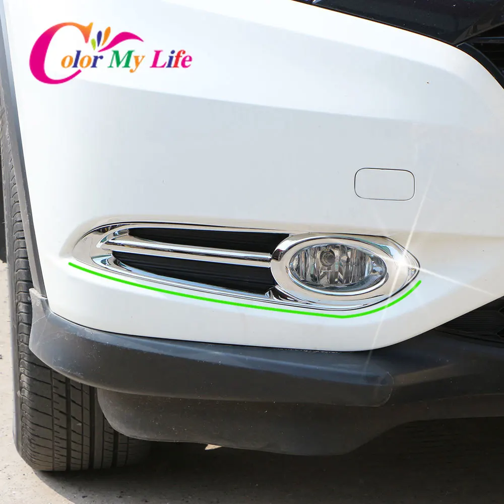 

Car Styling Front Fog Lamp Cover Foglight Lights Frame Covers Trim Fit for Honda VEZEL HR-V 2014 2015 2016 2017 2018 Accessories