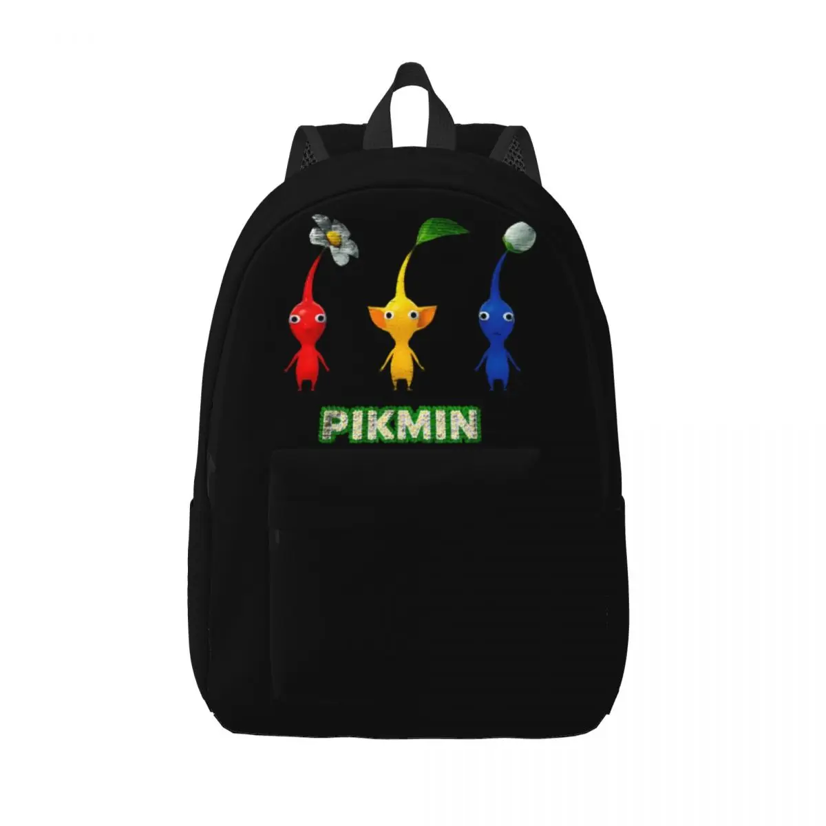 

Trio Simple Pikmin Backpack Middle High College School Student Bookbag Men Women Daypack Outdoor