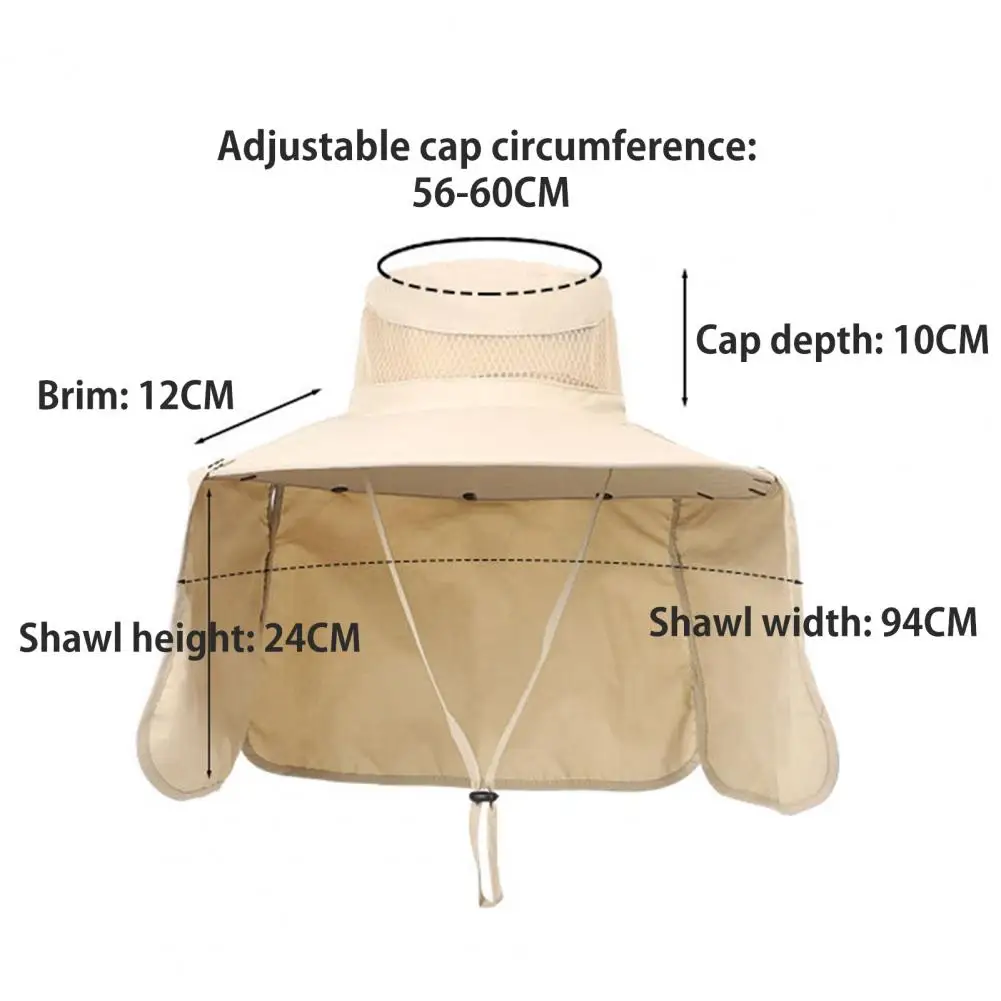 

Шляпа с солнечным вентилятором и шейным клапаном UPF 50+ с защитой от ультрафиолета и 2 солнечными вентиляторами Дышащая летняя кепка с широкими полями для рыбалки на открытом воздухе