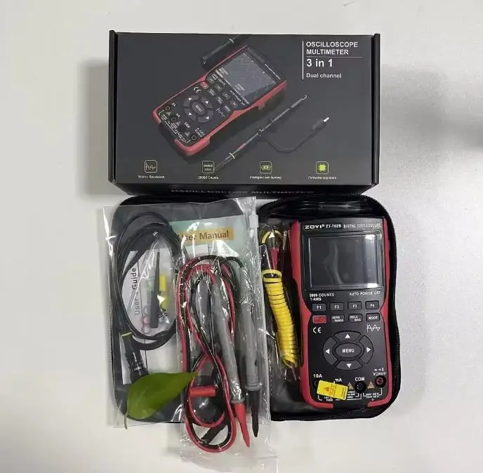 Premium Stable ZOYI ZT702S Digital Multimeter Auto True RMS Tranistor Probe Multimetro Meter 48M/S 10MHZ PC Waveform Data Storag