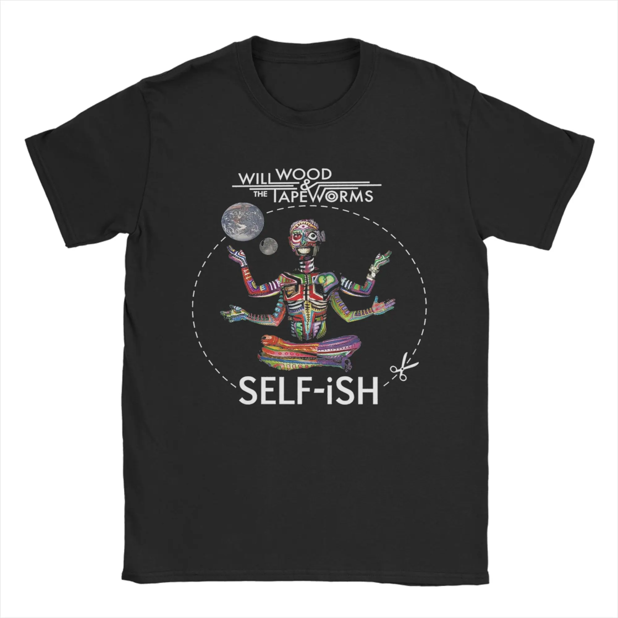 Selfish Self-ish Will Wood Meditation T-Shirts Men  Vintage 100% Cotton Tee Shirt O Neck Short Sleeve T Shirts Plus Size Clothes