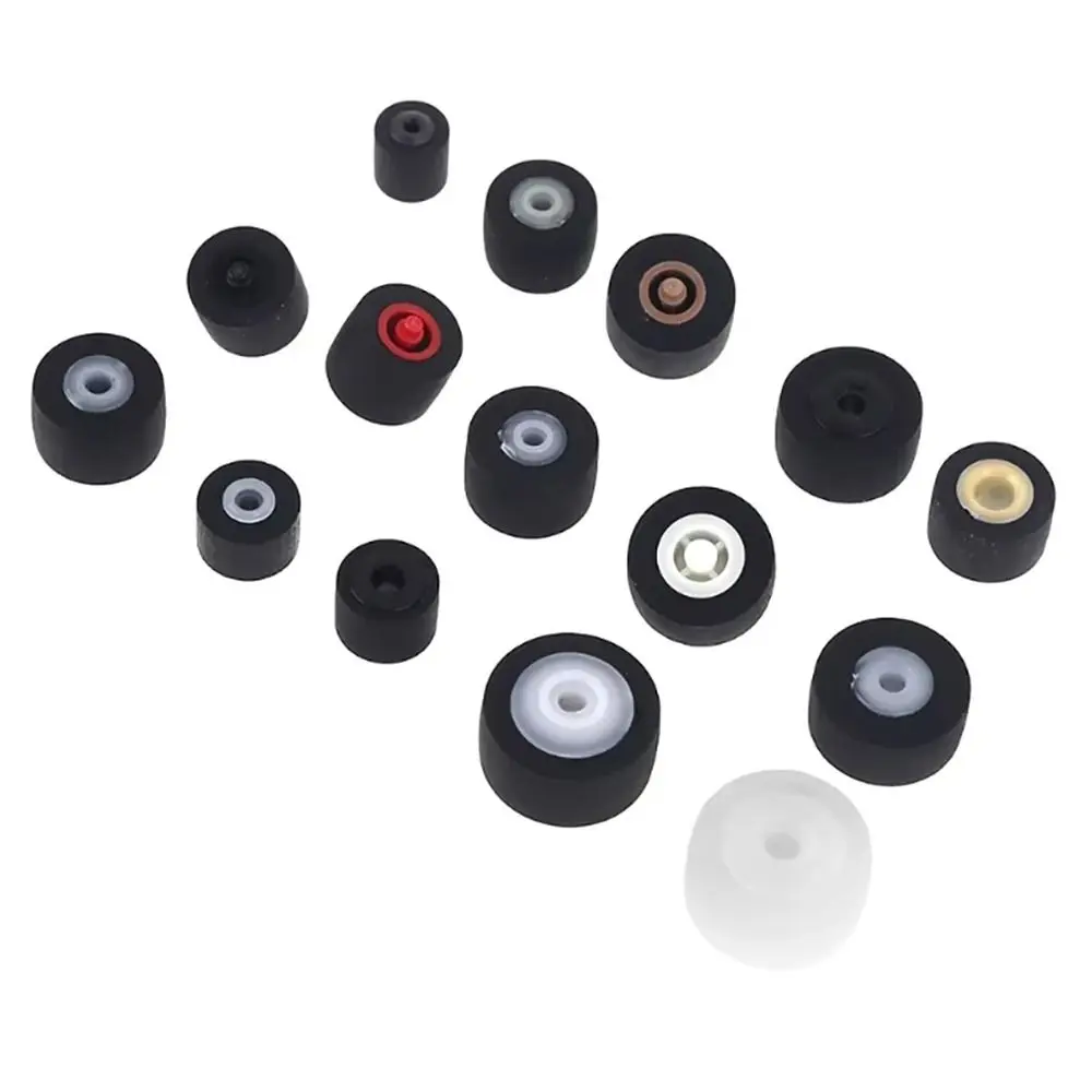 5Pcs Plastic Cassette Pressure Roller Multi Specification Rubber Tape Recorder Pinroller With Axis Design Audio Deck Roller Part