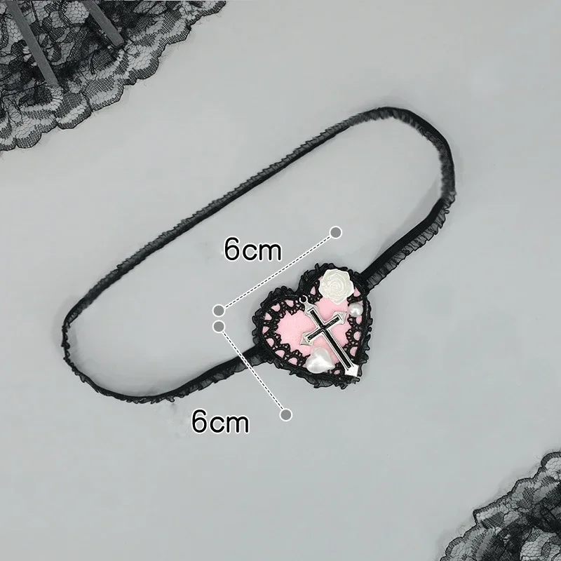 New Gothic Lolita Eye Mask, Anime Cosplay, Halloween Party Costumes, Elegant Dress, Heart Glasses for Girls, Christmas Gifts