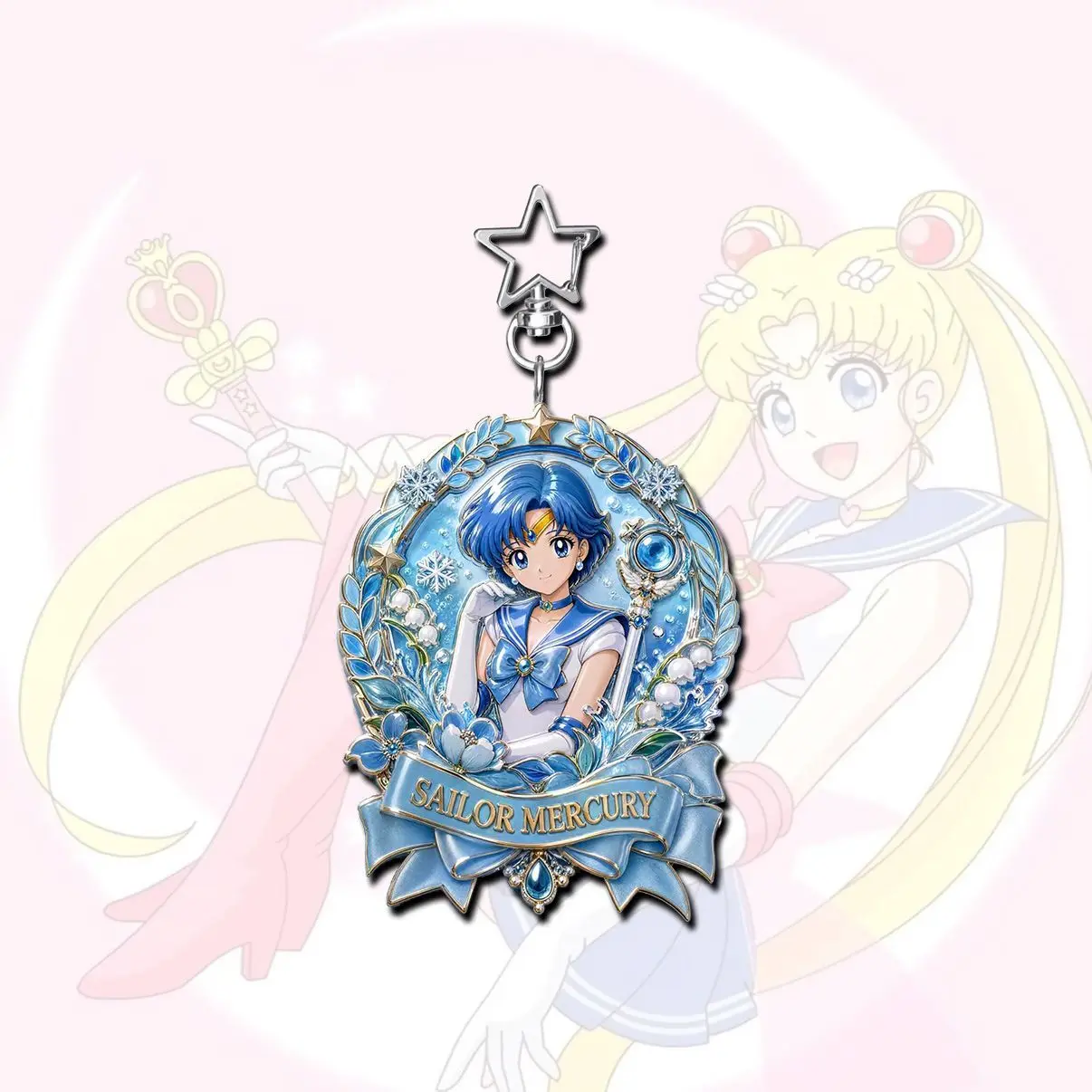 Sailor Moon Keychain Acrylic Cartoon Anime Student Bag Pendant Festival Gift for Friends view 3