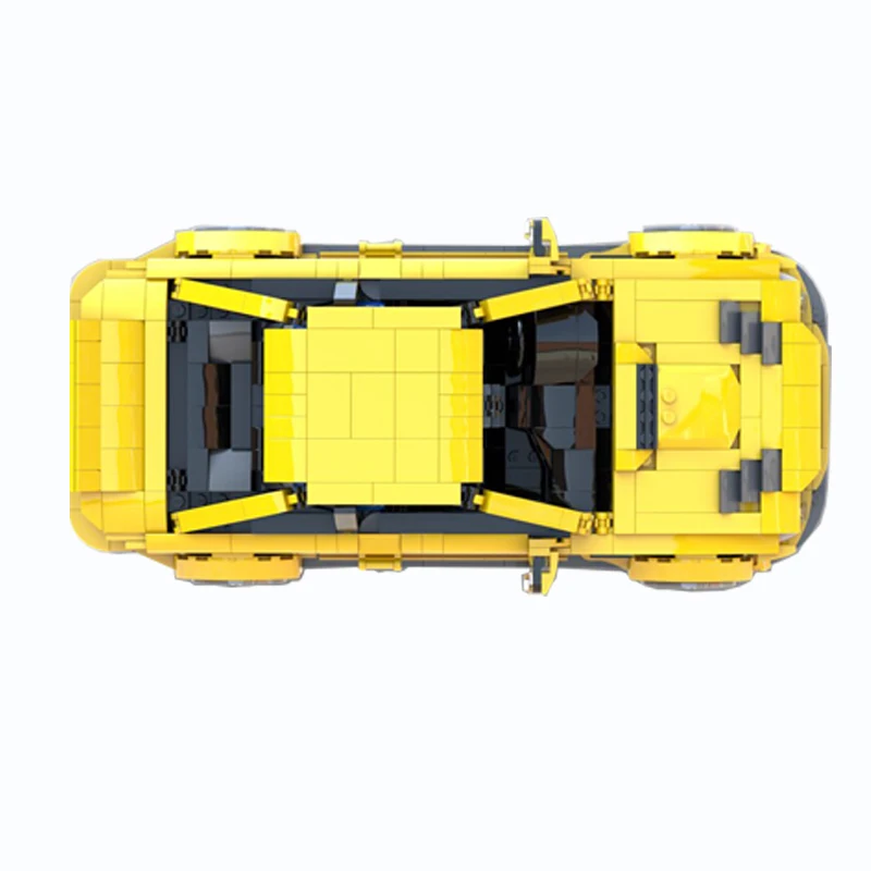 New 1244PCS E46 M3 GTR Supercar Racers Vehicles Sports Car Fit MOC-45363 HighhModel Building Blocks Bricks Toys DIY Gift Kid