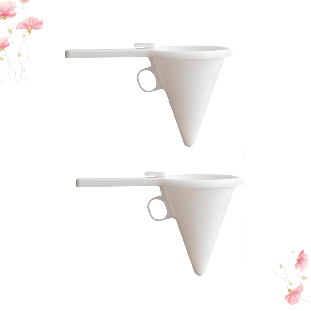 

2pcs Handheld Cake Decorating Funnel Dispenser For Cream Icing Batter Transfer Baking Kitchen Tool Chocolate Filling