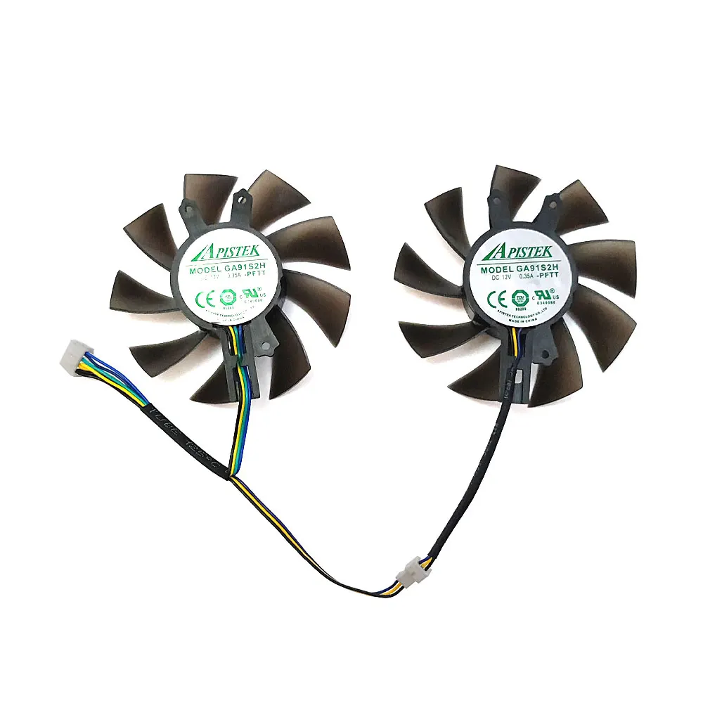 Baru 1LOT 75MM 4PIN GA82S2H T28015SH GTX 1060 Kipas Gpu, untuk Galaxy GTX 1060 1050 960 950 、 KFA2 GTX 1060 Kipas Pendingin Kartu Video