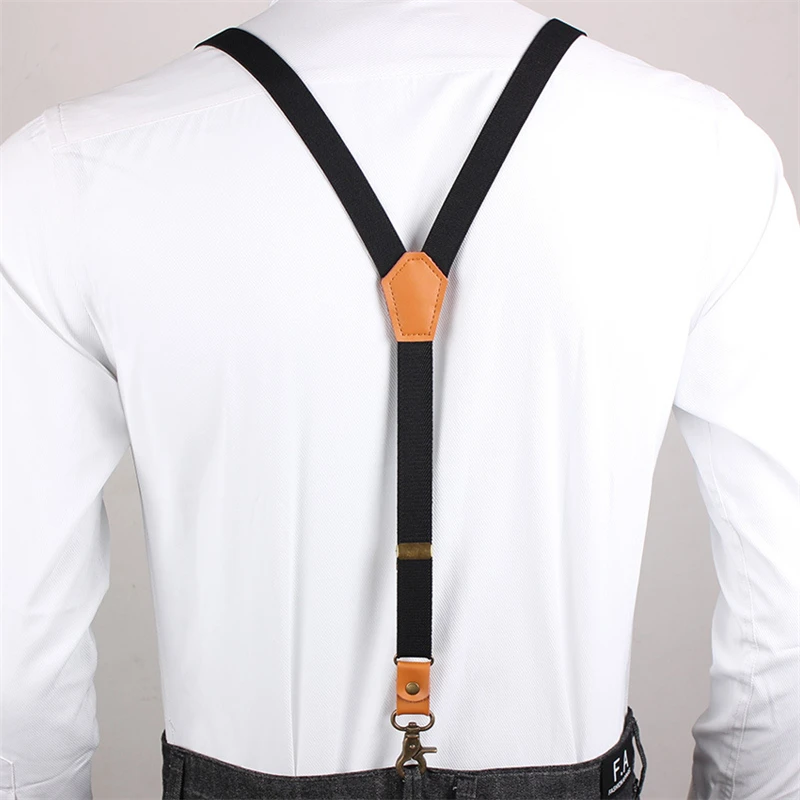 Vintage Men\'s Suspenders New 3 Hooks Suspenders Man For Pants Casual Mens Trouser Suspenders Fashion Adjustable Women\'s Braces