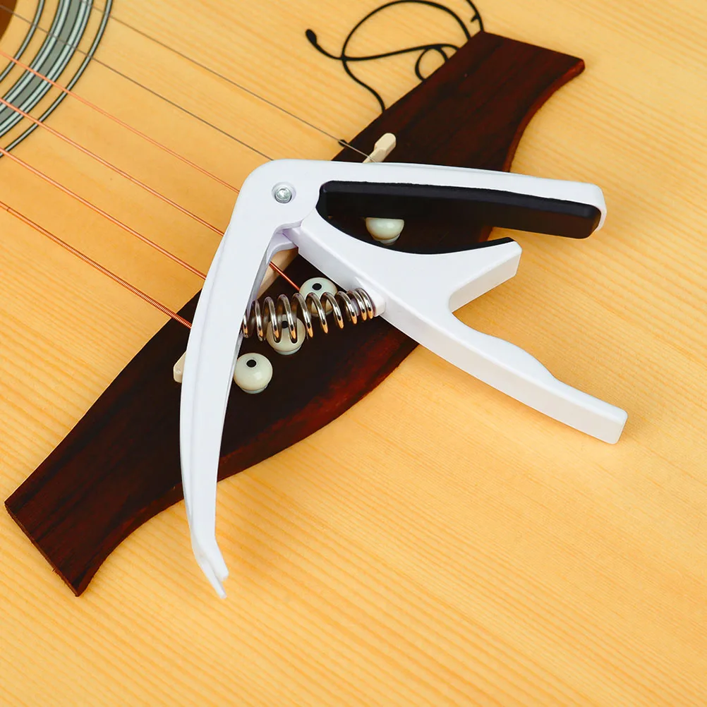 

Adjustable Guitar Capo for Acoustic Electric String Instruments Smooth Clamping Folk Country Music Key Changer One Hand