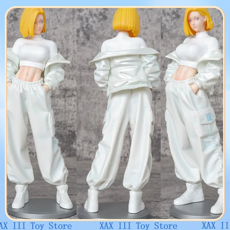 

New Dragon Ball Z Dbz Figure Android 18 Lazuli Anime Girl Pvc 27cm Action Figure Toy Statue Adult Collectible Model Doll Gift