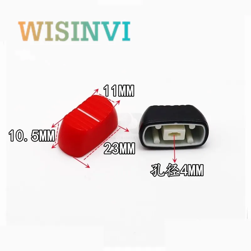 10PCS Slide Potentiometer Fader Knob Cap Mixer Console Adjuster Switch Cap Push Button 23*11.5*11mm Oval 4mm For Yamaha/Belinda