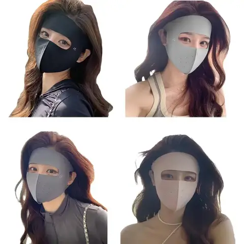 여름 냉각 얼굴 및 목 선 마스크 – 야외 활동 매니아를 위한 조절 가능한 귀 루프가 있는 아이스 실크 원단 Best5