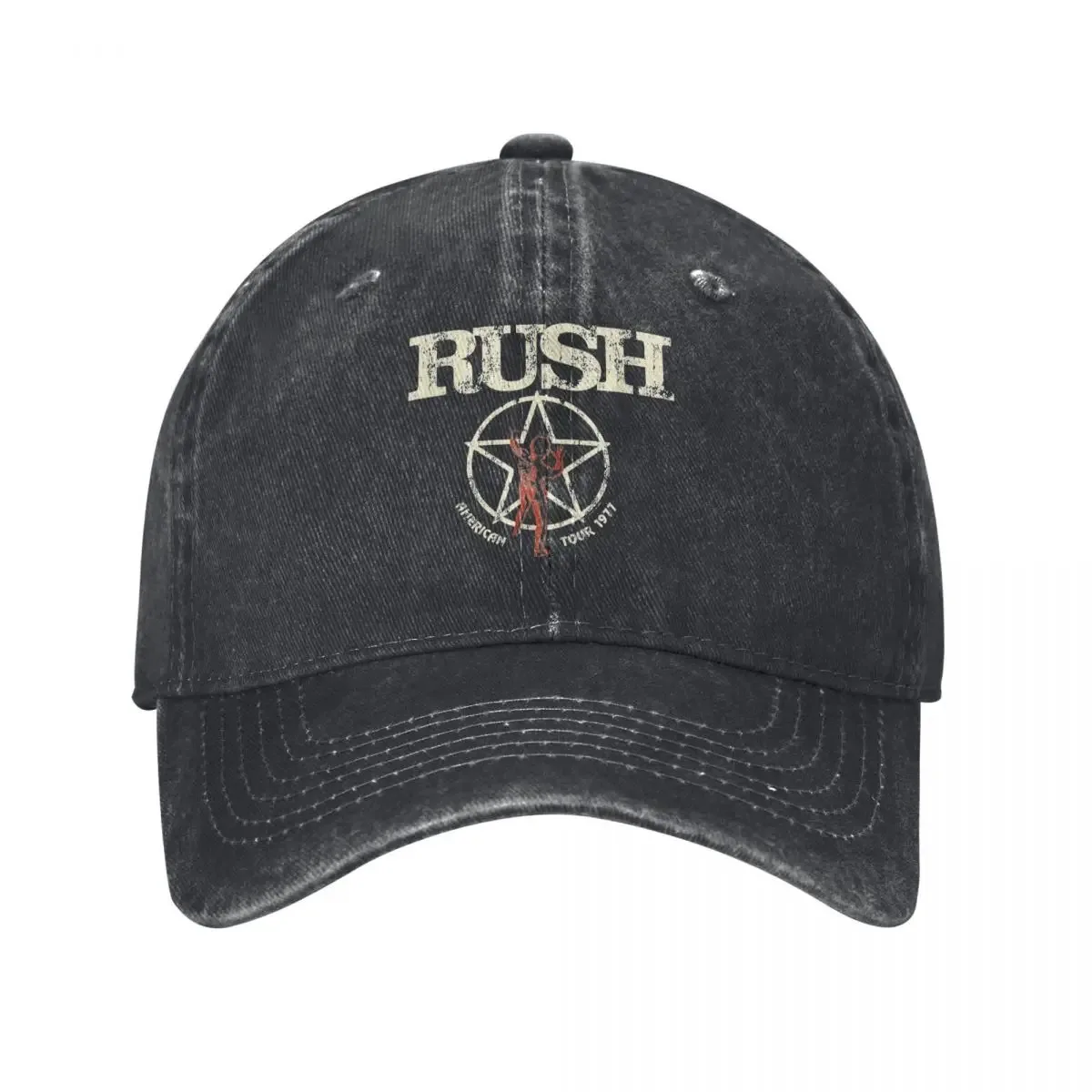 Rush Band Unisex baseball cap, washed cotton, tattoo design, sports style, stylish outdoor sports cap