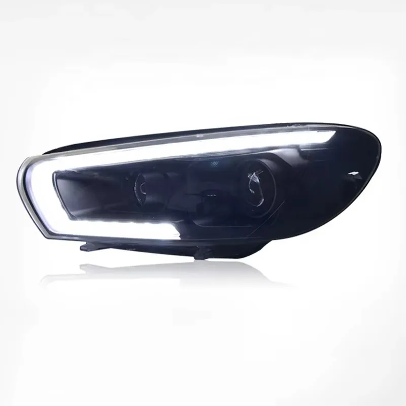For VOLKSWAGEN Scirocco LED Head Lamp 2008 To 2015 Head Front Light With Daytime Running Sequential Turning Signal 1.4 Version