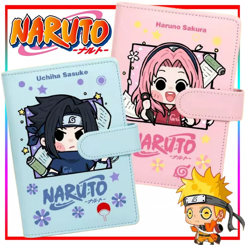 Naruto Notebook Cartoon Uzumaki Naruto Planner Multi-page Flip Binder Including Pen Slot Anime Merchandise Trendy Toy