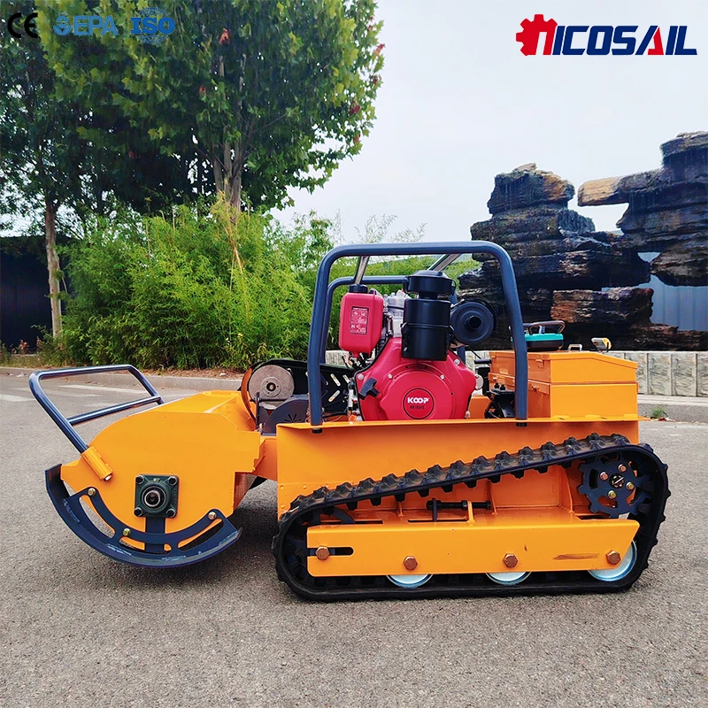 OEM Custom 800mm Remote Control Flail Mower CE Tracked Brush Cutter for Farm Orchard Garden Slope and Vegetation Clearing