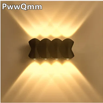 LED Wall Lamp Waterproof 85V-265V Outdoor Wall Light 8W 6W 4W Porch/Garden/Bedroom Indoor Modern Nordic Sconce Luminaire