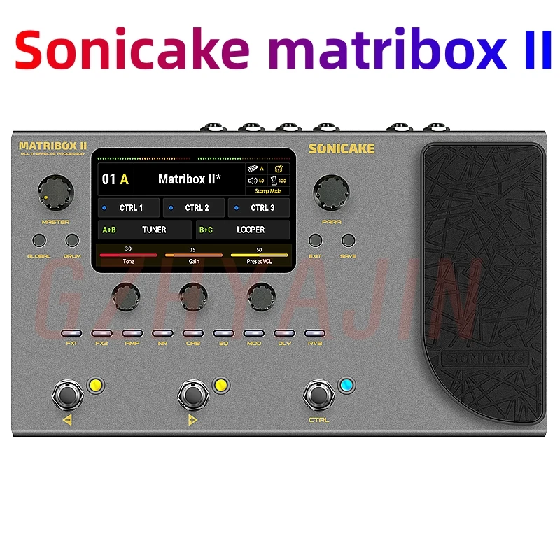 

Sonicake matribox II Electric guitar integrated Effects unit bass sound card accompaniment internal drum recorder second generat