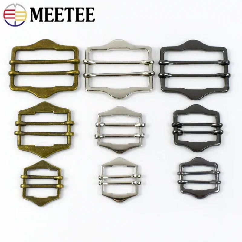 5/10/20Pcs 20/25/30/40mm Metal Buckle Backpack Double Pin Slider Hook Webbing Adjustment Buckles Coat Belt Clip Clasp Accessory