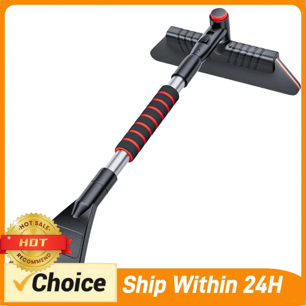 

Многофункциональная выдвижная лопата для уборки снега 2-в-1, скребок для льда на лобовое стекло, инструмент для размораживания, щетка для чистки автомобиля