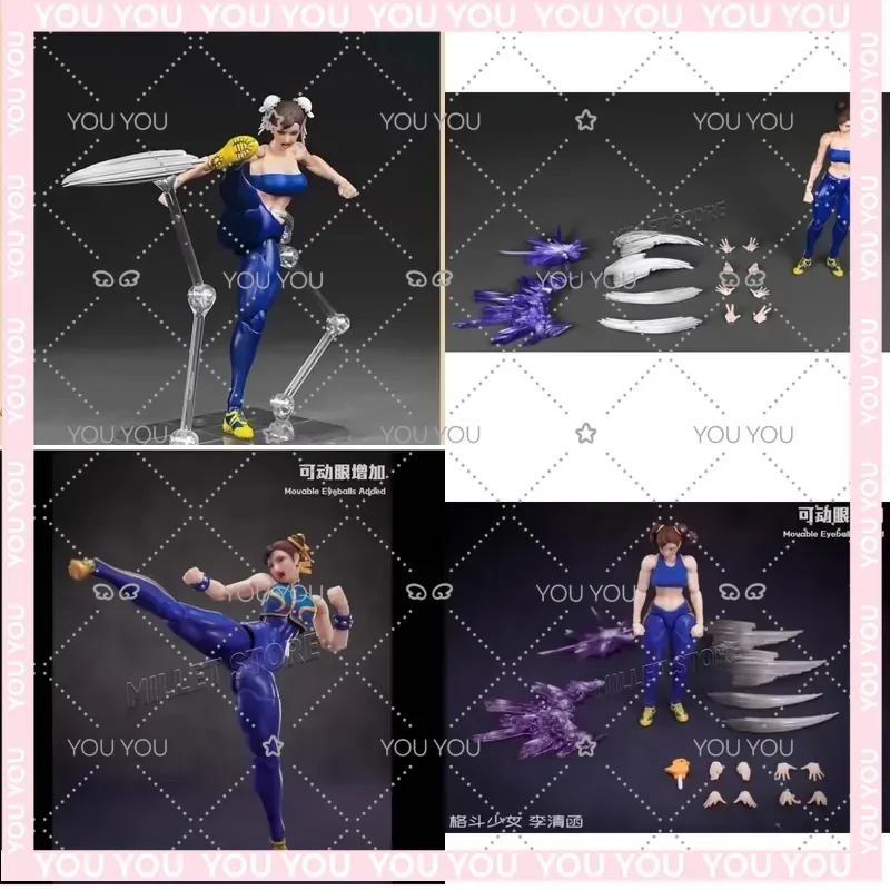 1/12 Fighting Girl Li Qinghan 6-inch Movable Doll Plain Body + Accessories Package for Collectible Action Figure Toy Gift