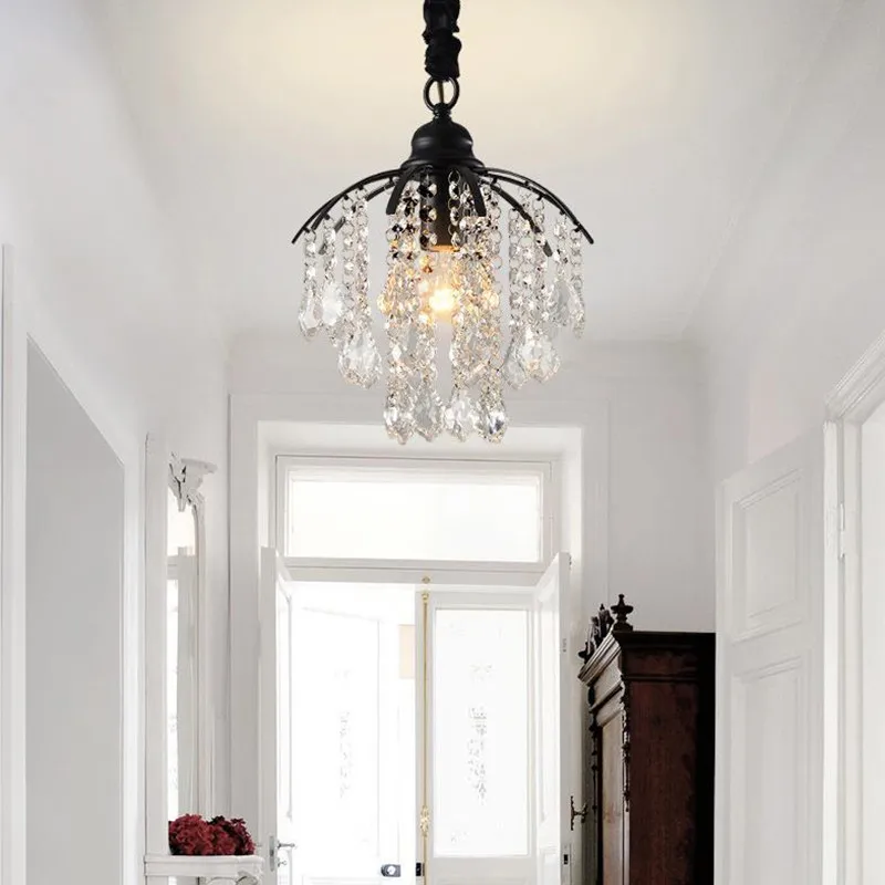 American crystal chandelier, corridor, wardrobe, balcony, restaurant, study, E27 creative chandelier