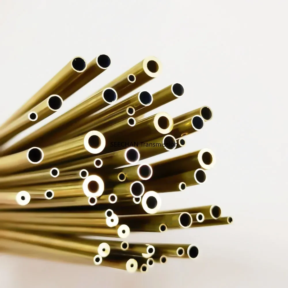

Length300 500mm Brass Tube OD1-7.5mm Round Brass Alloy Pipe Thickness 0.2-3mm Straight Small Outer Diameter Finish Draw Precise