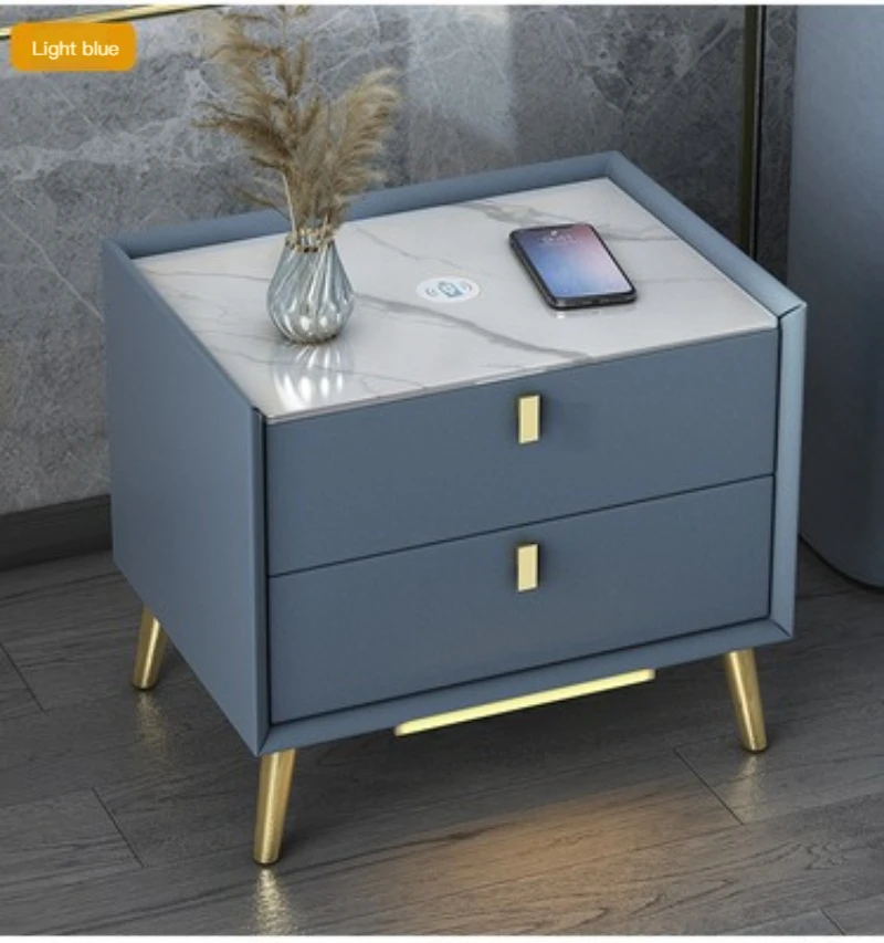 AIROW Smart Nightstand Wireless Charging Custom Logo Supported Bedroom Furniture