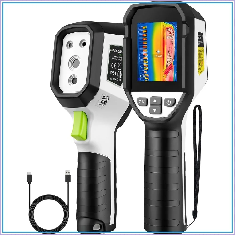 320x240 Thermal Imaging Camera, 25Hz, -4°F~1022°F, 32GB, Handheld Infrared Imager for HVAC Electrical Home Inspection