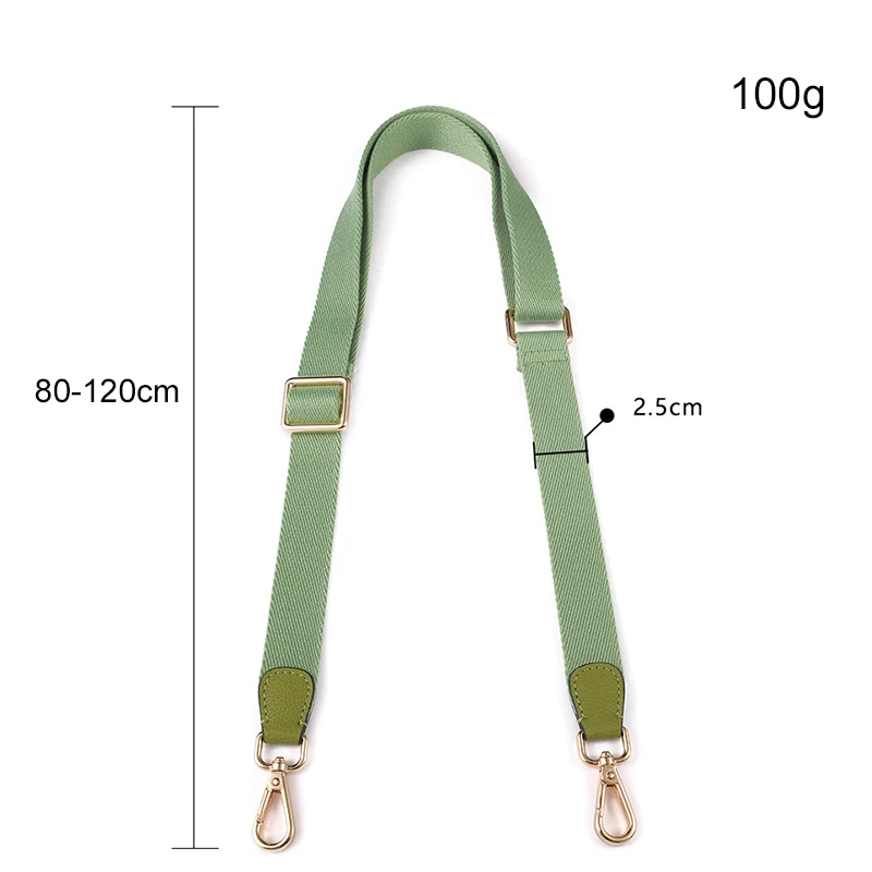 120cm Canvas Adjustable Bag Strap Fashion Replacement Candy Color Bag Shoulder Strap Belts Solid Bag Accessories Bag Handles