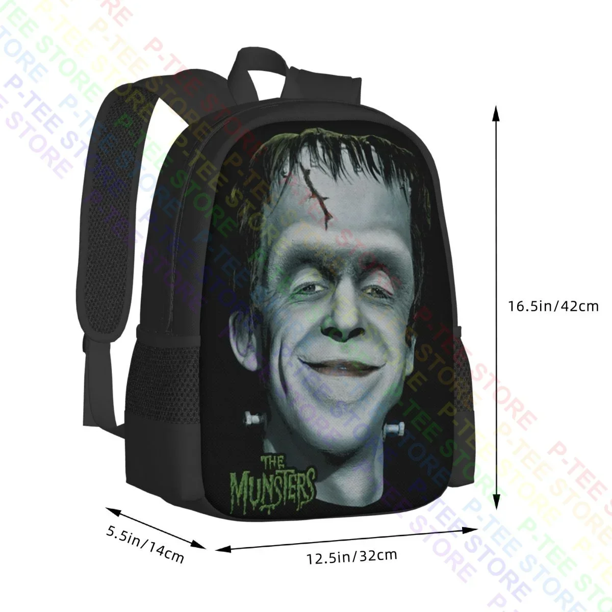 The Munsters Monster Sitcom Serie TV Herman'S HeadBack Borsa sportiva per la scuola di grande capacità