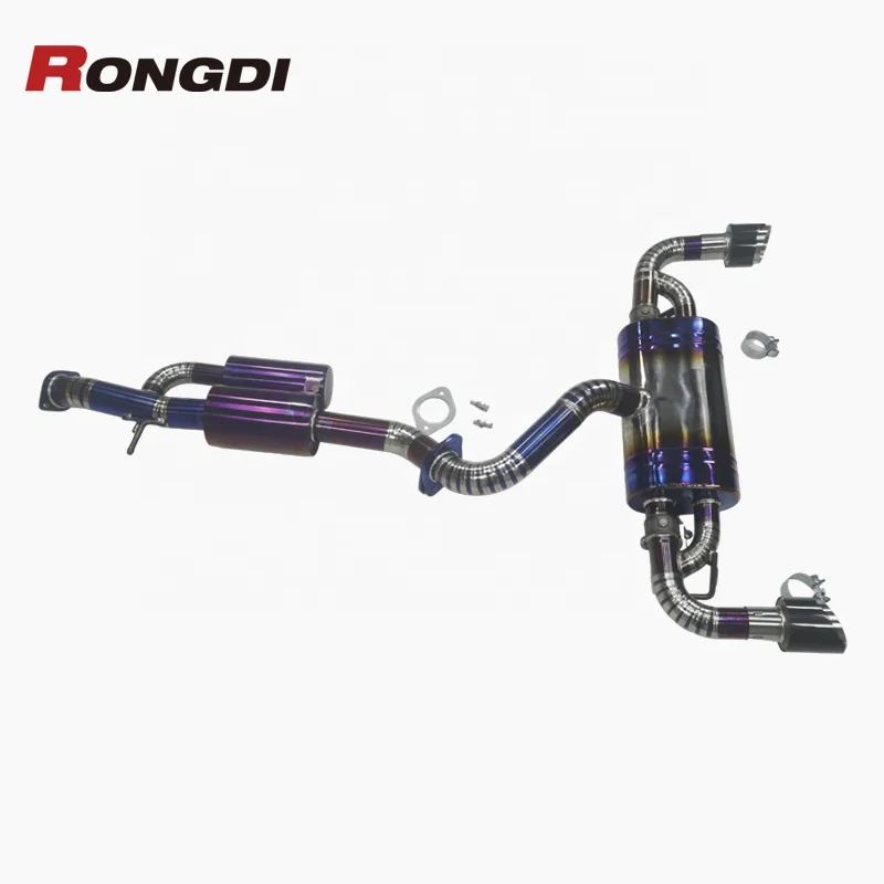 

Modification High Performance Titanium Alloy Sport Exhaust Catback for Yaris Gr 1.6t 2023 Burnt Purple Pipe