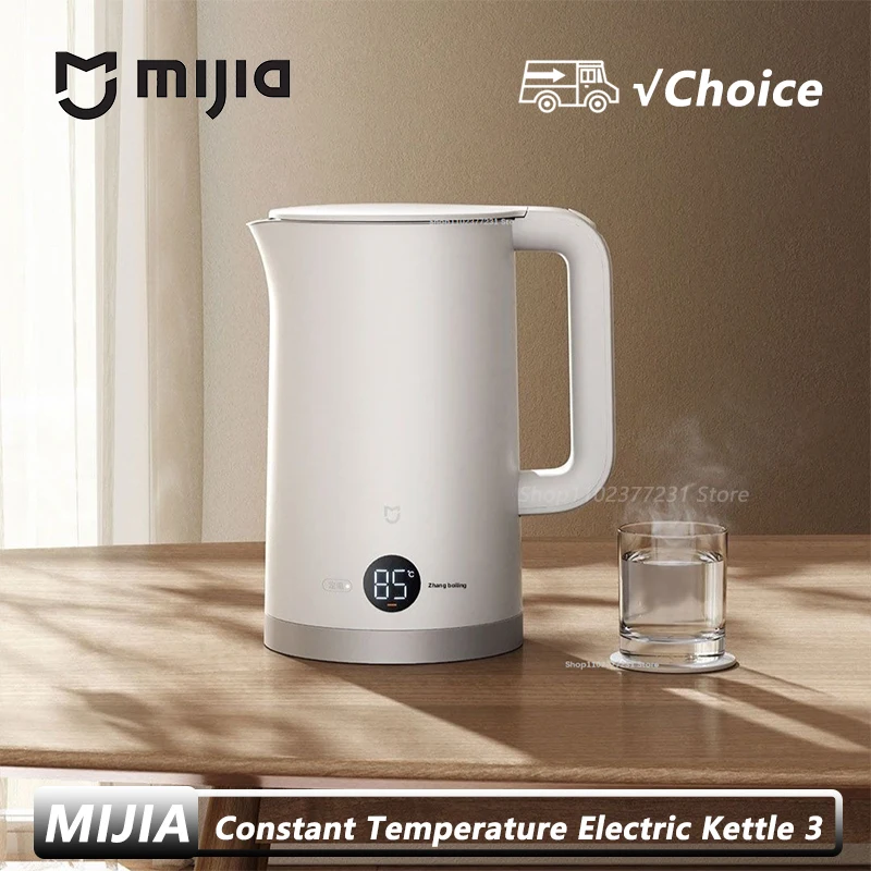 

Mijia Constant Temperature Electric Kettle 3 Home Automatic Power Off 316L Stainless Steel 1800w Fast Heating 1.7L