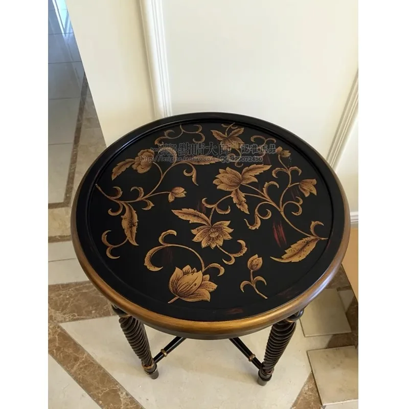 Small-sized furniture, living room, bedroom sofa rounded corner edge few bedside lamp table image 2