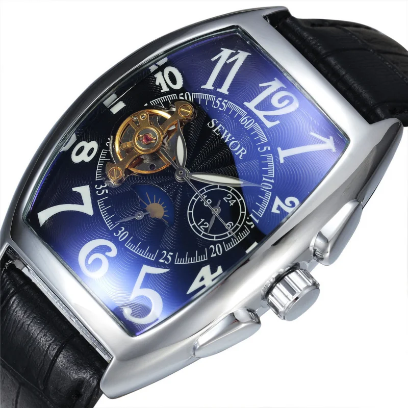 Free Shipping OUTLETSseworMen's Fully Automatic Machine Hollow Mechanical 's Casual Men's Watch Tourbillon Mechan