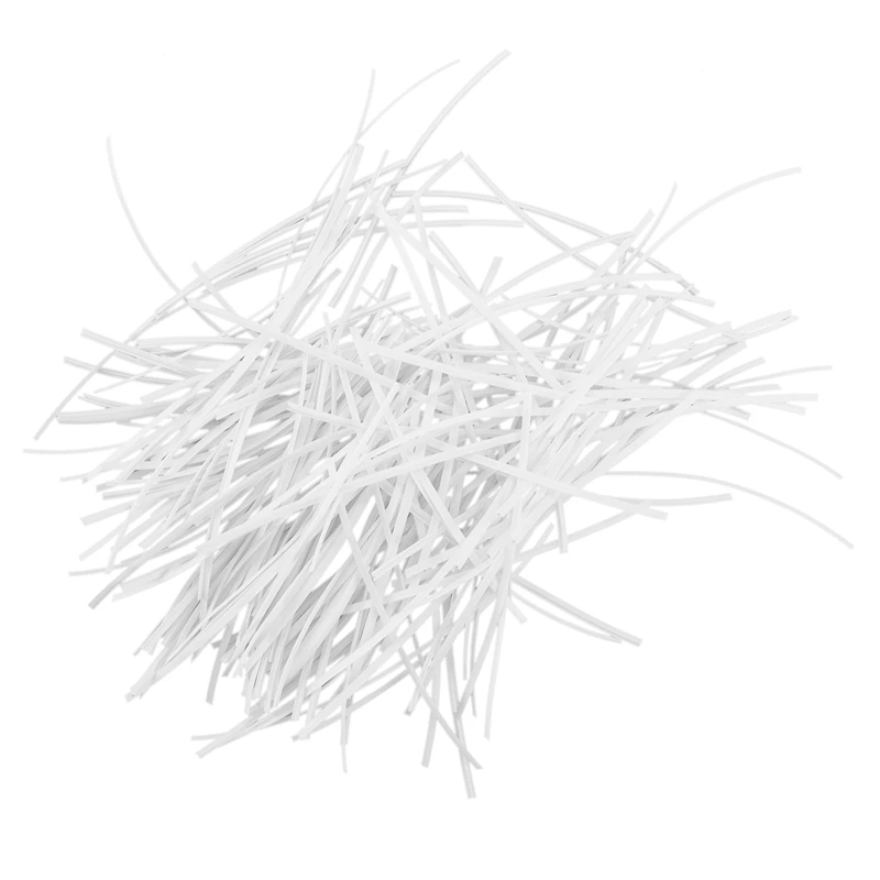 200 шт. полипропиленовая проволока для носа для самостоятельной сборки маски, одножильные зажимы для переносицы, аксессуары, белый цвет, x 3 мм