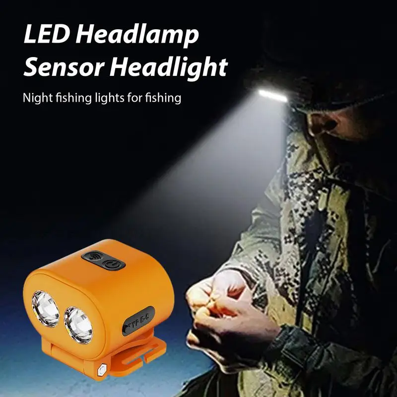 Head Lamps For Camping Motion Sensor Head Lamps 1000mah Adjustable Running Headlamp Durable Flashlights For Hiking