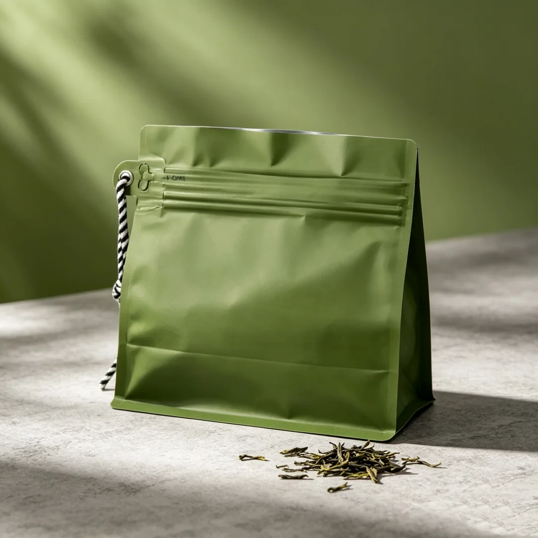 Simple tea packaging bag Green Black Longjing Oolong packaging bag Moisture-proof self-sealing foldable various styles