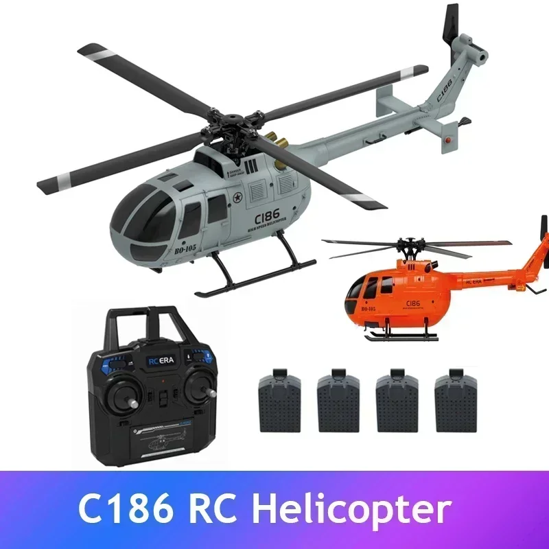 C186 Helicopter FPV 2.4G Drone Toy 4 Propellers 6 Axis Wlectronic Gyroscope for Stabilization Air Pressure RC Helicopter Toys