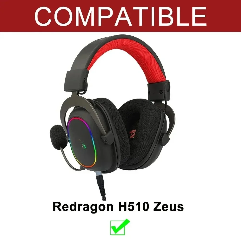 YAYINCC Replacement Braided Cable Extension Cord For Redragon H510 Zeus Wired Gaming Headsets With Mute Function Volume Control