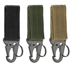 1/2pcs Carabiner High Strength Nylon Key Hook MOLLE Webbing Buckle Hanging System Belt Buckle Hanging Camping Hiking Accessories