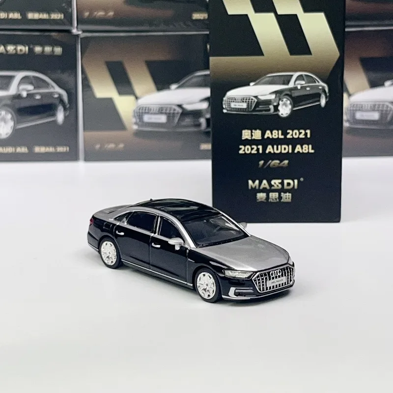 

MASDI 1:64 Audi A8L Hosch Edition, модель автомобиля из литого под давлением сплава, для подростков, для игры в подарок мальчику, для сбора взрослых.