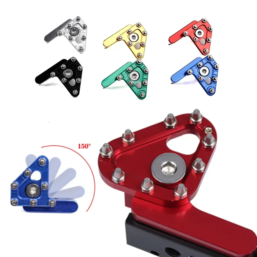 Motorcycle Folding Brake Head Accessories Fit for Kawasaki Suzuki Motocross Rear Brake Lever Pedal Pedal Head Aluminum Alloy