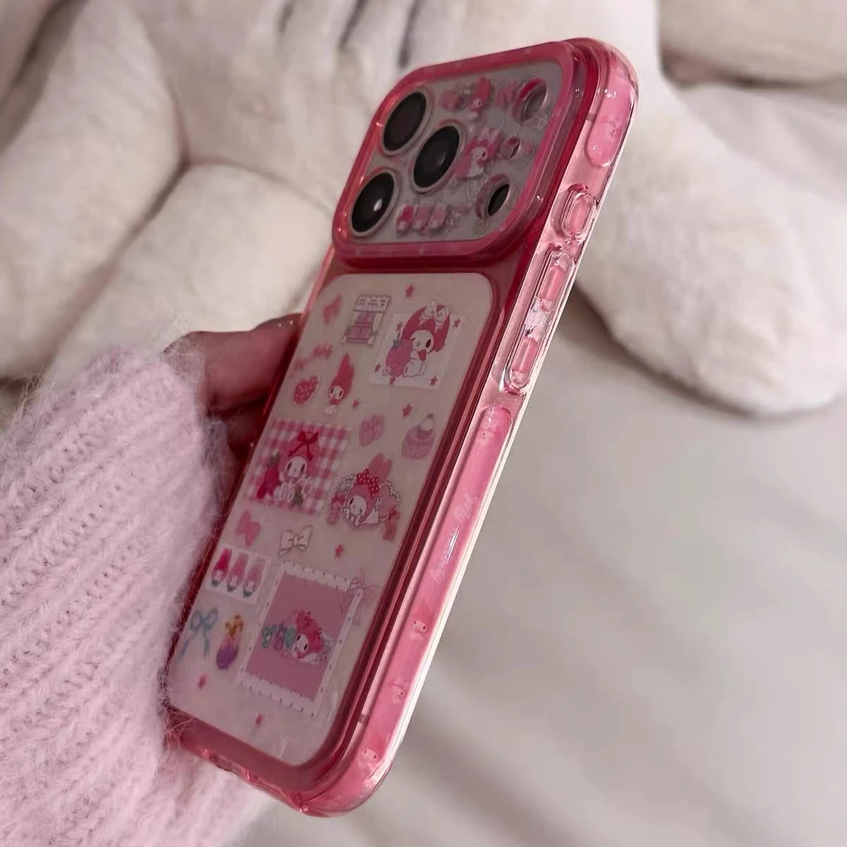 Cute Cartoon My Melody Mobile Phone Case for IPhone 17 Pro Max 17 Pro 16 Pro Max 17 16 15 Pro Max Phone Case view 2