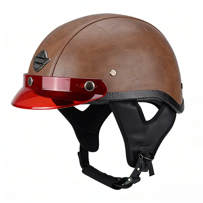 3 Snap-Button Visor Jet Helmet Visor Brim for Small Motorcycle Scooter Helmet Accessory Universal Fit