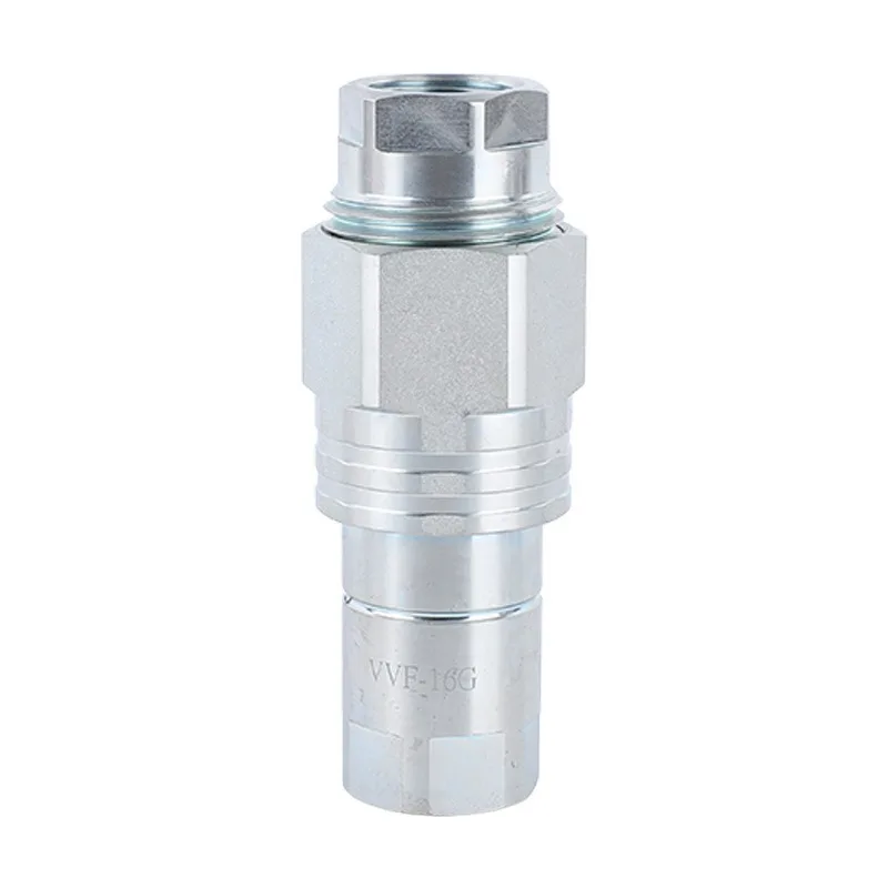 MUGURO VV dual function quick connector self sealing hydraulic pipe fitting thread lock
