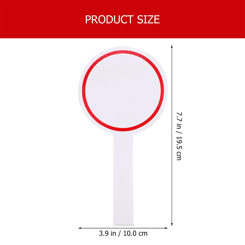 4 Pcs Scoreboard Dry Erase Auction Paddles Sublimation Answer Red Handheld Student