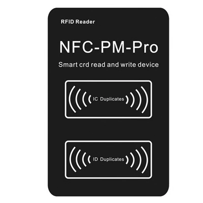 RFID Smart Chip Reader PM PRO Decoder+5XUID Keychain NFC Key Copier 13.56Mhz 125Khz Badge Write Token ID IC Tag Clone