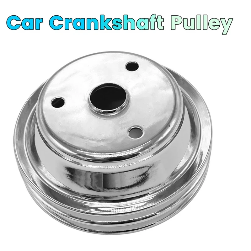 Car Crankshaft Pulley Double-Groove Long Water Pump For Chevy SBC 262 350 400 Car Accessories