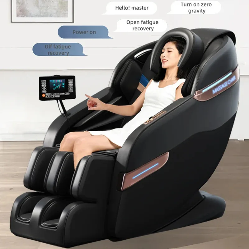 

2025 Zero Gravity Massage Chair Full Body 4D SL Track Heating Keading Airbag Massage Sofa Touch Screen Massage Recliner Chair